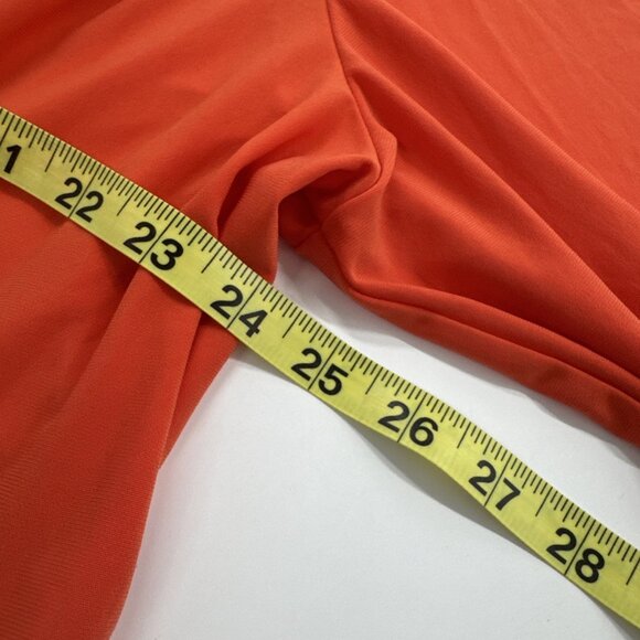Julian Taylor Shrug Jacket Pleated Cardigan Womens 22W Orange Stretch Cropped - Picture 7 of 11